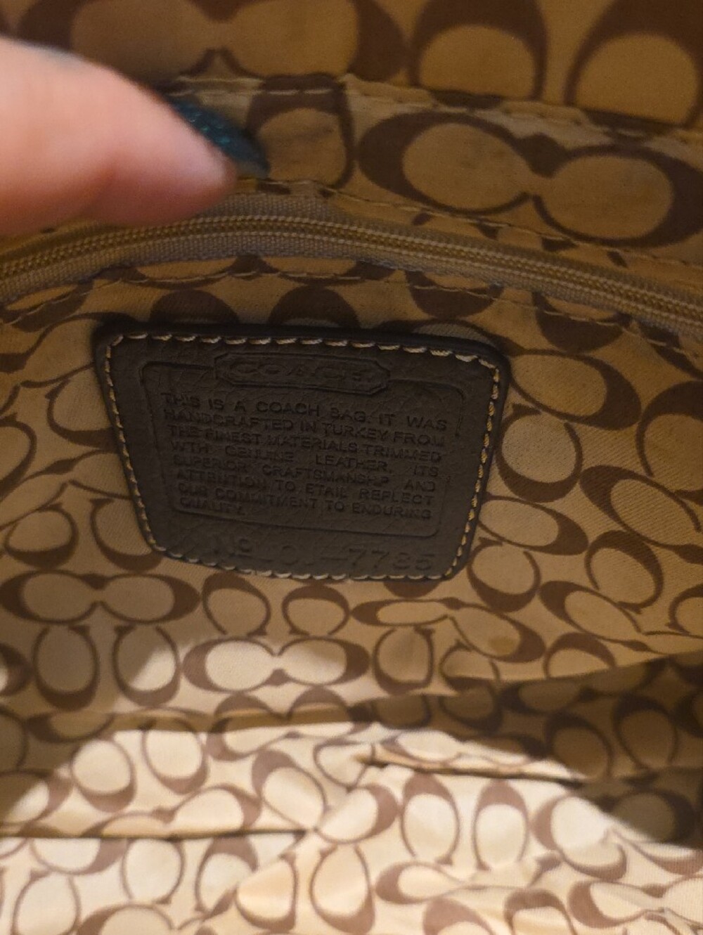 Coach Brown Signature Canvas Crossbody Bag - Picture 7 of 16